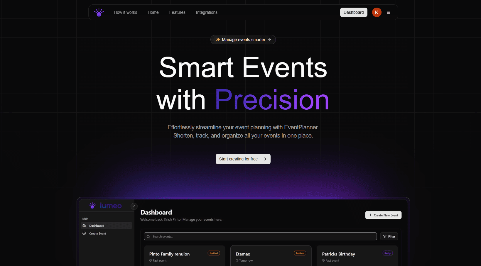 Lumeo - AI Event Planner